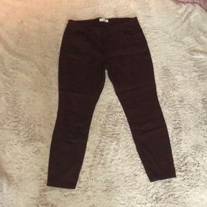 Maroon jeans